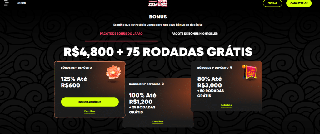 Bônus de cashback em cassino online